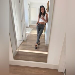 Custom Gray Menswear Plaid Pants - S